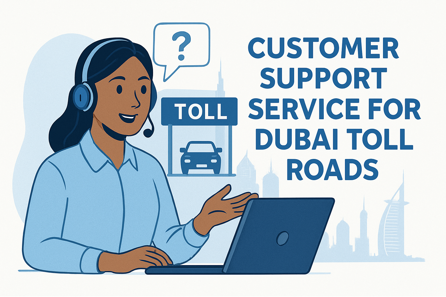 Customer support service for Dubai toll roads