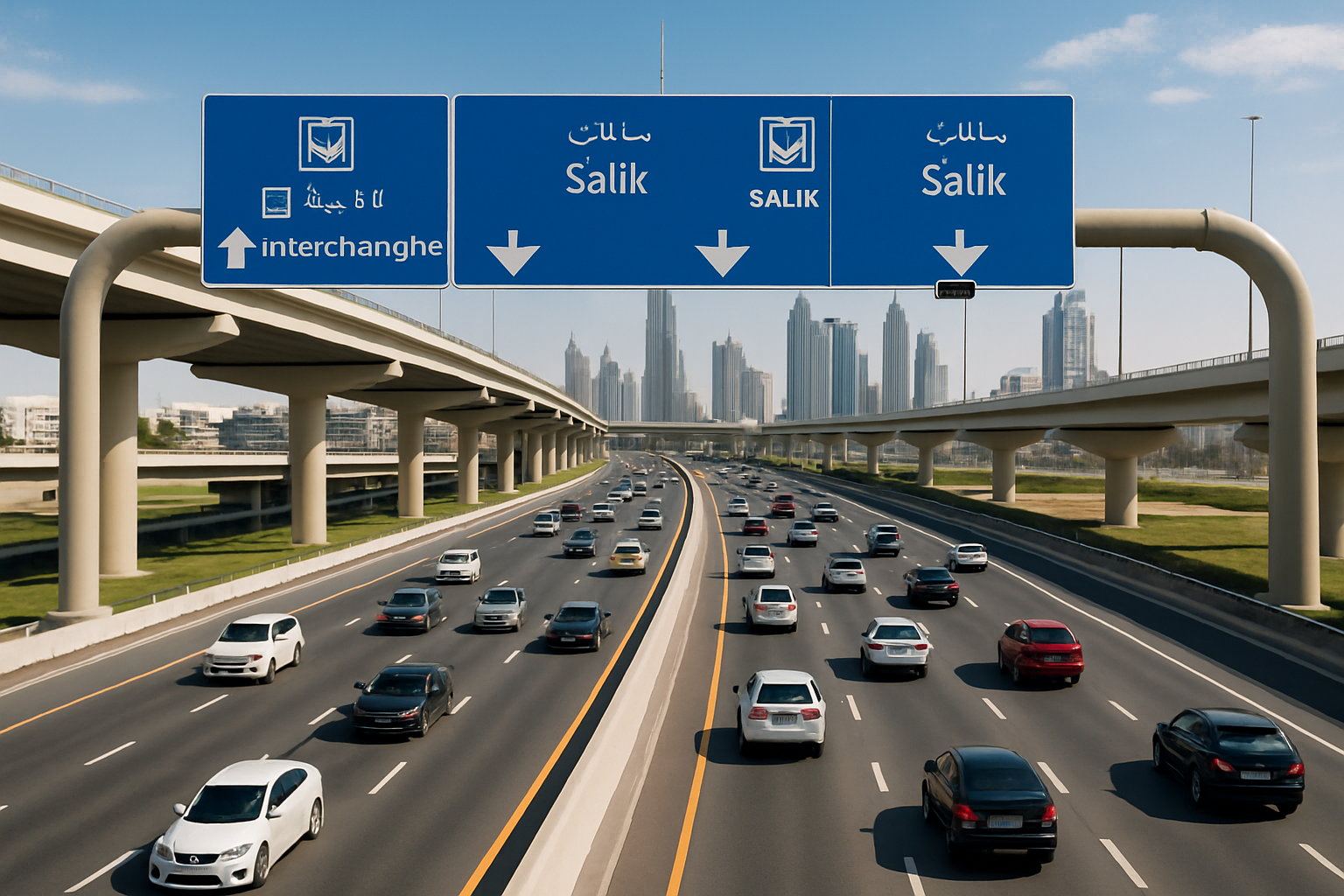 Efficient traffic flow on Dubai toll roads